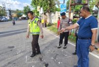 Anggota Brimob Polda NTT Tewas Ditabrak Dump Truk di Jembatan Kembar Namosain//Foto: Istimewa.