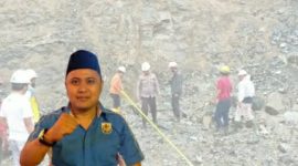 Gambar Ketua KNPI Bone Bolango Opan kidamu Pertanyakan Perkembangan Penyelidikan Insiden Blasting Bendungan Bulango Ulu (Toan)