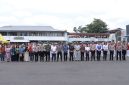 Wali Kota Kotamobagu Weny Gaib menghadiri Lomba Polisi Cilik (Pocil) dan Patroli Keamanan Sekolah (PKS) tingkat Polda Sulut. (poto. dy)